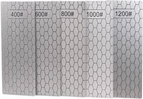 Gy041 Jewboer 5 Pieces Diamond Sharpening Stone Set Lapping Plate Silver