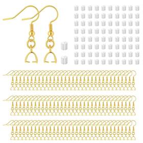 Jinwarmho Eh03 180pcs Earring Making Kits 14k Gold Hooks Hypoallergenic Ear Wires Fi