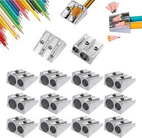 Jizlan 702999281650 Silver Magnesium Pencil Sharpener Survival 1/12pcs Metal