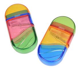 196726 Jot 2 In 1 Pencil Sharpener And Eraser Combo - Included Package Multicolored