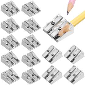 1c1k2un9a8k5425ee14vvaz Kallory 16pcs Handheld Pencil Sharpener Two Hole Alloy Sharp