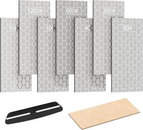 Yeahwork-k051 Kalolary 9pcs Set Diamond Sharpening Stones 80/200/400/600/1000/1200/1500 Grit