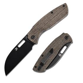 T1023a1 Kansept Convict Pocket Folding Knives Edc Camping Knife 3.3ftft Black Stonewash