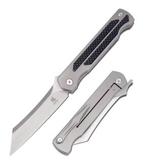 S35vn Katsu Jt01s Steel Blade Folding Knife Titanium Pocket For Men Carbon Fi