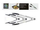 Kch-bbq-std-blk-3 Queen Brands Professional Quality Kitchen Cooking Bbq Tongs 860112001803