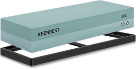 Keenbest 711181610499 Actual Grit Premium Material Sharpening Stone 2 Side 400 1000 Whetstone Set Wet