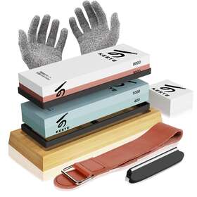 Kerye 794590526407 Knife Sharpening Stone Kit Professional Japanese Whetstone Sharpener S