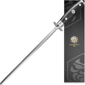Kes12010 Kessaku Sharpening Honing Rod - 10 Inch Dynasty Series High Carbon Stainless Stee