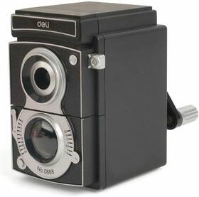 Sc12 Kikkerland Camera Pencil Sharpener Black