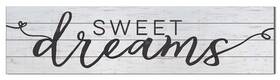 44014whtb Kindred Hearts 40 Inch X10 Whitewash/black Sweet Dreams Shiplap Sign Multi