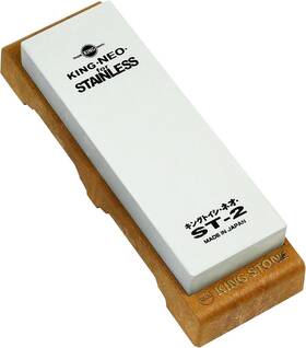 0300601 King Japanese Authentic Sharpening Stone Grindstone Neo St-2 With Stand