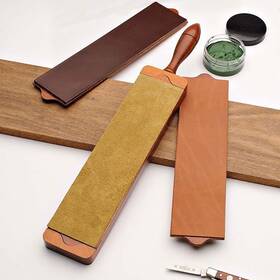 Gw38a02-01 Kings County Tools Professional Leather Stropping Kit For Razor Sharp Knives Chisels And Blades