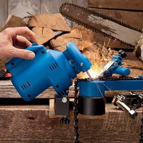 Gw45t01-02x Kings County Tools High-speed Chainsaw Sharpener Chain Grinder Mountable For Chains Blue