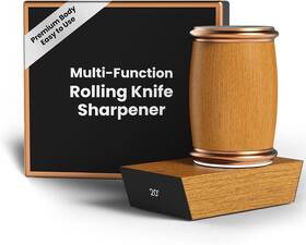 Kiqube 198715882254 Rolling Knife Sharpener 15 And 20 Degree Magnetic Angle Diamond Ceramic Disc