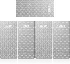 Kitanis 313106236205 Diamond Sharpening Stone 5 Pcs Knife With Extra Fine/coarse Pl