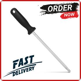 Kitchen 850058384313 12 Inch High Carbon Diamond Sharpening Steel Sharpener Professional Usa