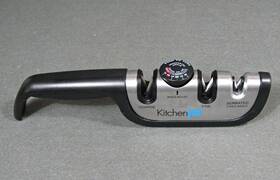 50265 Kitcheniq Kitchen Iq Diamond Adjustable Manual Knife Sharpener White/black