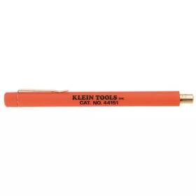Klein Tools 711181654059 3-3/4 Inch Pocket-sized Knife Sharpener Handle High Visibility Orange