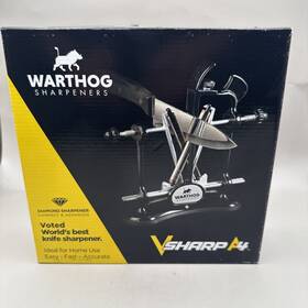 A4bk Knife 009803877585 Warthog Professional Sharpener V-sharp A4 Diamond Black New