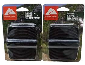 Knife 847309016239 Lot Of 2 Ozark Trail Stage Sharpener Camping Kitchen Fishing New