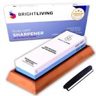 Knife-sharpening-stone983 Bright Living Knife Sharpening Honing Stone Double Sided Grit Non