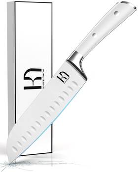 Knifesaga 977196720491 Santoku Knife 7 Inch Japanese Professional Chef High Carbon Stainless