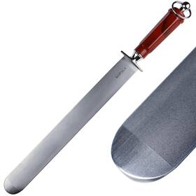 12kbrr Kopala Sharpening Steel Flat Heavy-duty Honing Rod 12 Inches Red