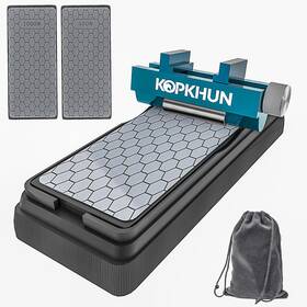 Kopkhun 684910616485 Chisel Honing Guide Tool Upgraded Sharpening Kit With Whetstone- Adjustable