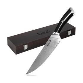 A75-8-che-bla Kuisine Damascus Steel Kitchen Chefs Knife Razar-sharp Blade Non-... Fast Ship