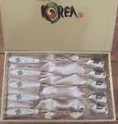 Kw8821 Design By Korea Pc Stainless Ceramic Handled Shamrock Long Spoon