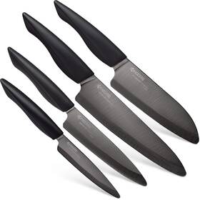 Kyocera 960664793631 Innovation Series 4piece Ceramic Knife Set Black Blade Handle