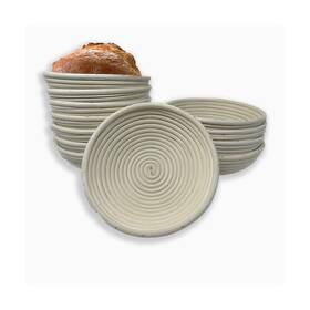 L The Lucky Clover Trading Company 0304-b12 12 Pack 8 Inch Round Banneton Proofing Baskets - Premium Artisan Rattan Bread Pro