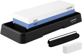 Lanbaoshi 445014954933 Knife Sharpening Stone Set Whetstone Dual Sided 1000/6000 Grit Waterstone