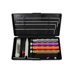 Lansky 008099905701 4-stone Deluxe Diamond System Precision Knife Sharpening Kit