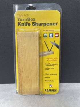 Lansky 080099903500 Two Rod Turn Box Knife Blade Tool Sharpener