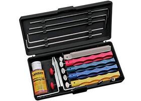 Lansky 710551703410 Professional Knife Sharpening System 5-stone Ceramic Sharpener Kit Wit