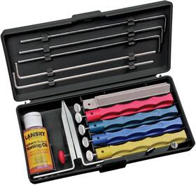 Lansky 791358479609 Professional Knife Sharpening System 5-stone Ceramic Sharpener Kit Wit