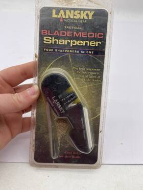 Ls52 Lansky Blade Medic Hand Knife Sharpener Tungsten Carbide Ceramic Rods