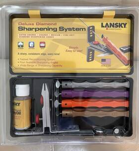 Lm010 Lansky Sharpeners Deluxe Diamond Controlled-angle Sharpening System With C-clamp