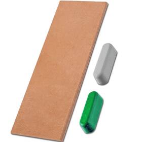 Lavoda 738920095683 Leather Honing Strop For Knife Sharpening With Polishing Compound 3 Inch By 8