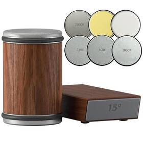 Leeviphne 635401381214 Rolling Knife Sharpener Kit With 4 Diamond Discs And