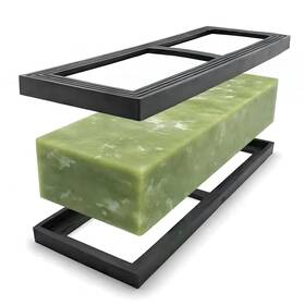 Leeviphne 635401381566 Large 10000 Grit Polishing Sharpening Stone Green Honing Oilstone Set For Tools