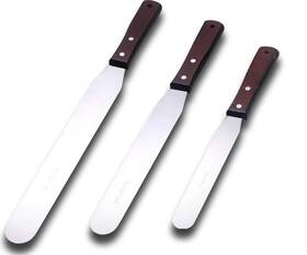 8541888835 Legerm Straight Icing Spatula Stainless Steel Baking Set Of 6 Inch 8 And 10 Wooden Hand