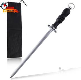 Leontool 313043267270 Professional Knife Sharpener Rod 15 Inch Honing Steel Kitchen Sharpening