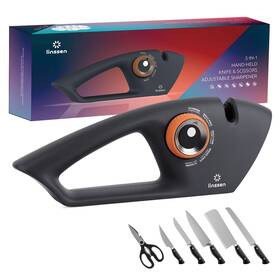 Ks10b Linssen Knife Sharpener With Adjustable Knob 5-stage Handheld Premium Kitchen