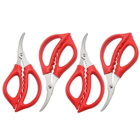 Luckkyme 749390839486 4 Pack Kitchen Seafood Scissors Fish Crab Lobster Multifunctional S