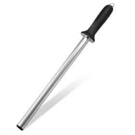 Luluddm 717977797986 Knife Sharpener Rod 12 Inches Diamond Sand Pro Sharpening Steel With Ha