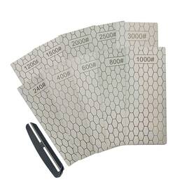 Lunmgleng 639394792644 Diamond Sharpening Stone Set 10 Pcs Lapping Plate Coarse/medium/fine