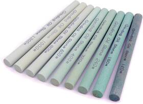 Lwcusnj03 Lwcusnj 445023295270 9pcs Round Green Carbon Sharpening Stone Sticks Set Silicon Carbide Whets