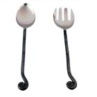 Lybk2l Unbranded Inox Artisans Burnt Black Lilly Design Salad 0819956020709